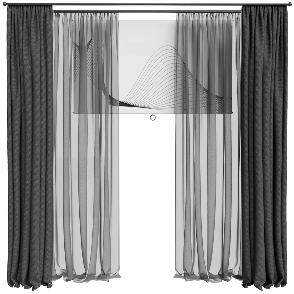 Mi Silk And Cotton Curtain Set-Mio