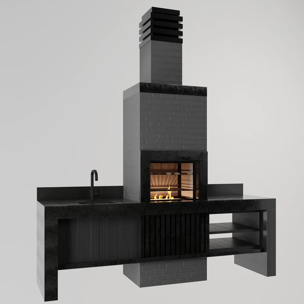 Contemporary Outdoor Barbecue
