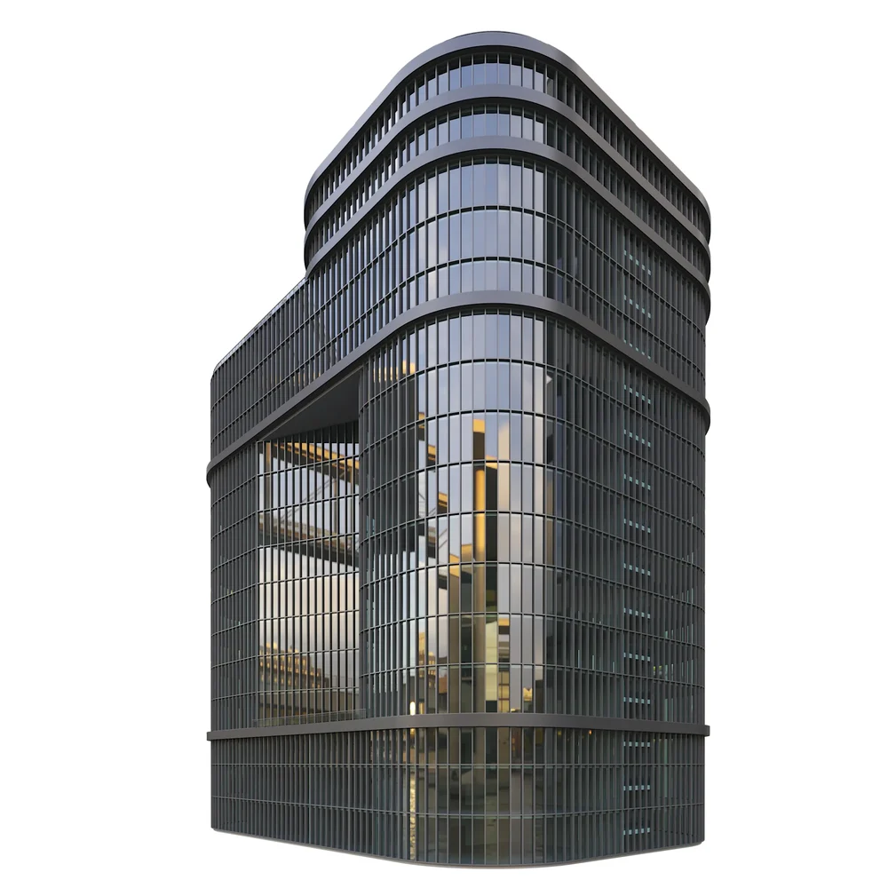 Modern Glass Tower Building