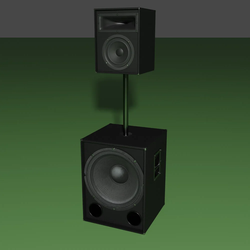 3 Way Speakers Pair 1000 Watts.