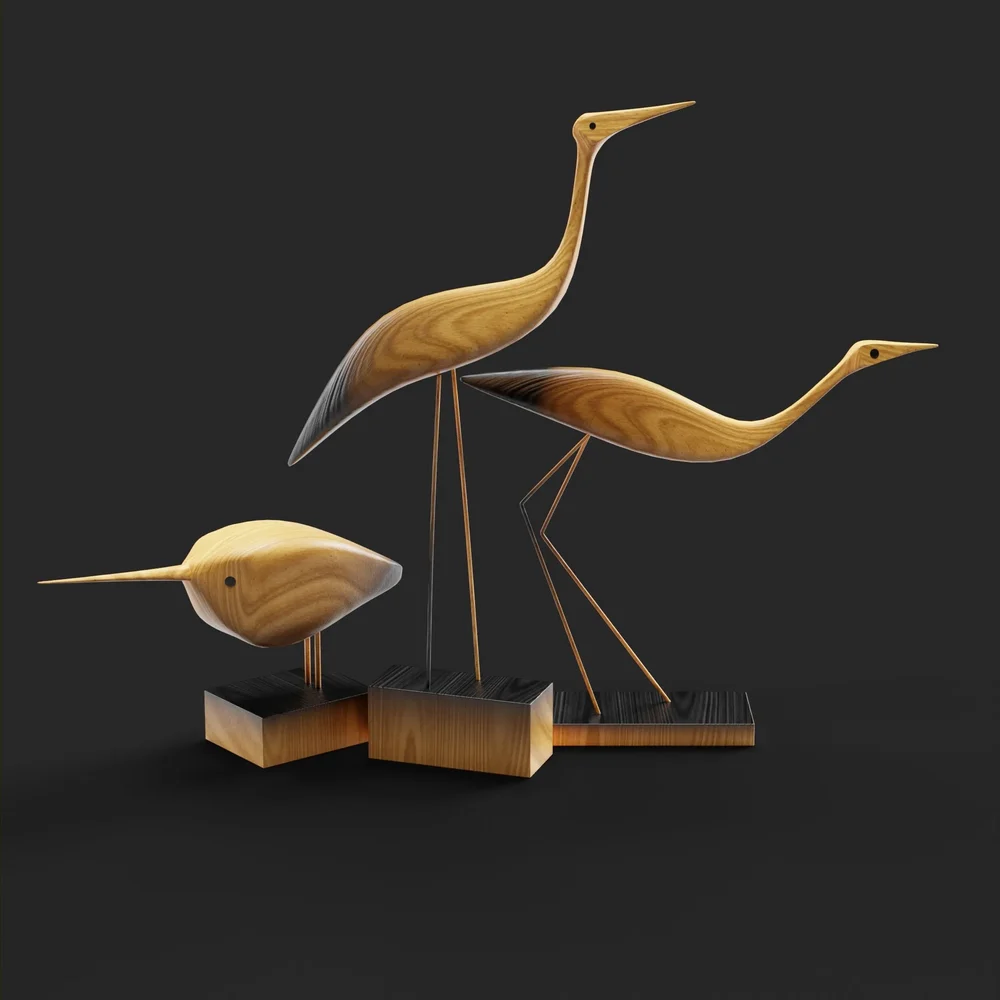 Tall Bird Figurine