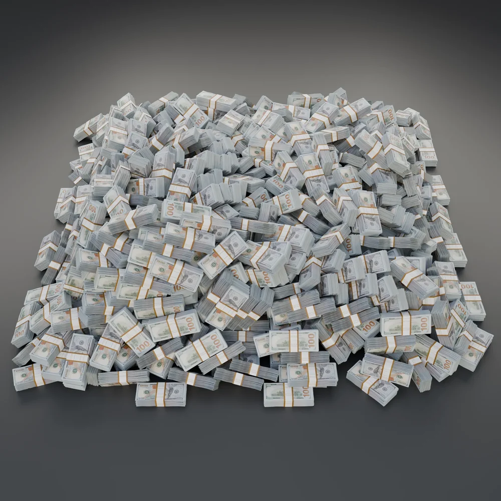 Pile Of Money Usd Dollars