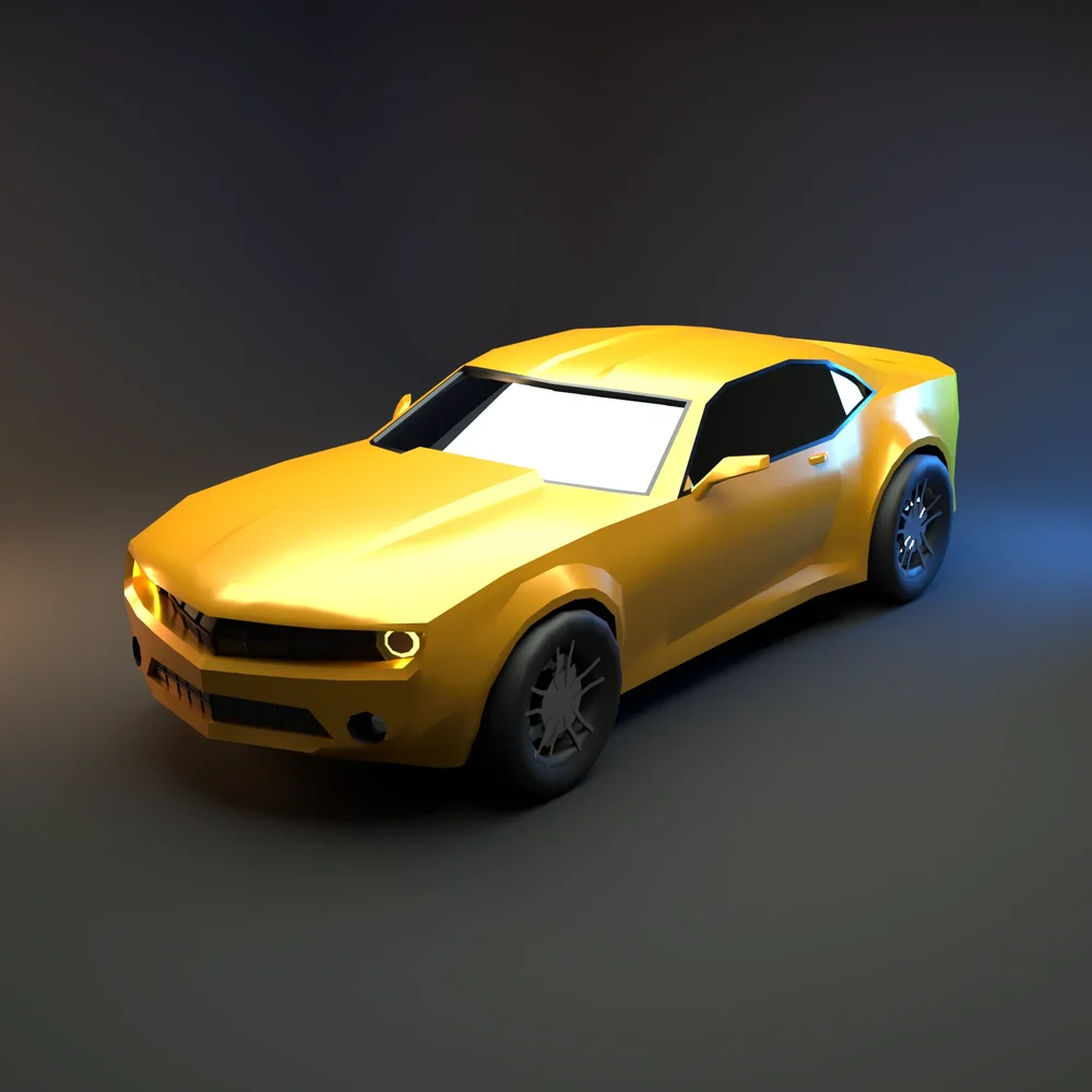 Chevrolette Camaro 2008 (Low Poly)