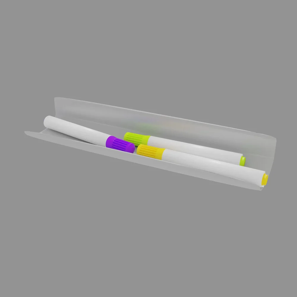Whiteboard Pen Holder With Pens