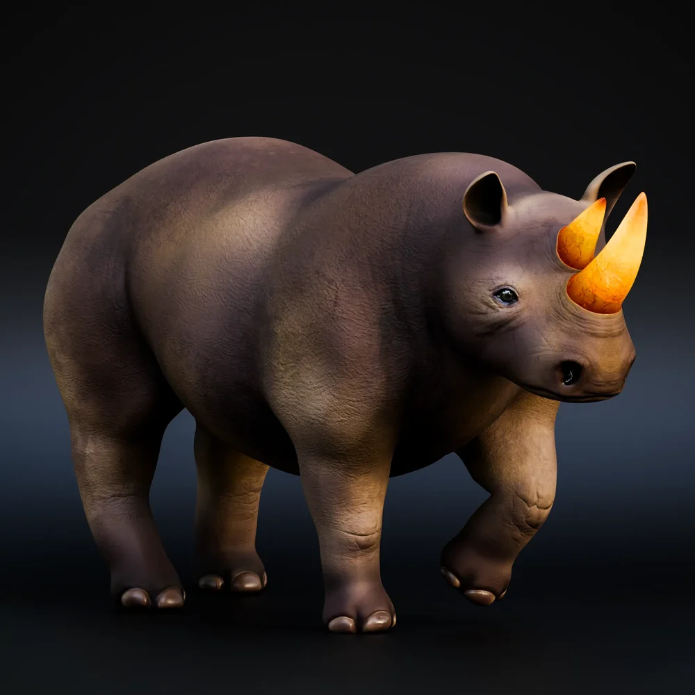 Rhino Amber (Rigged)
