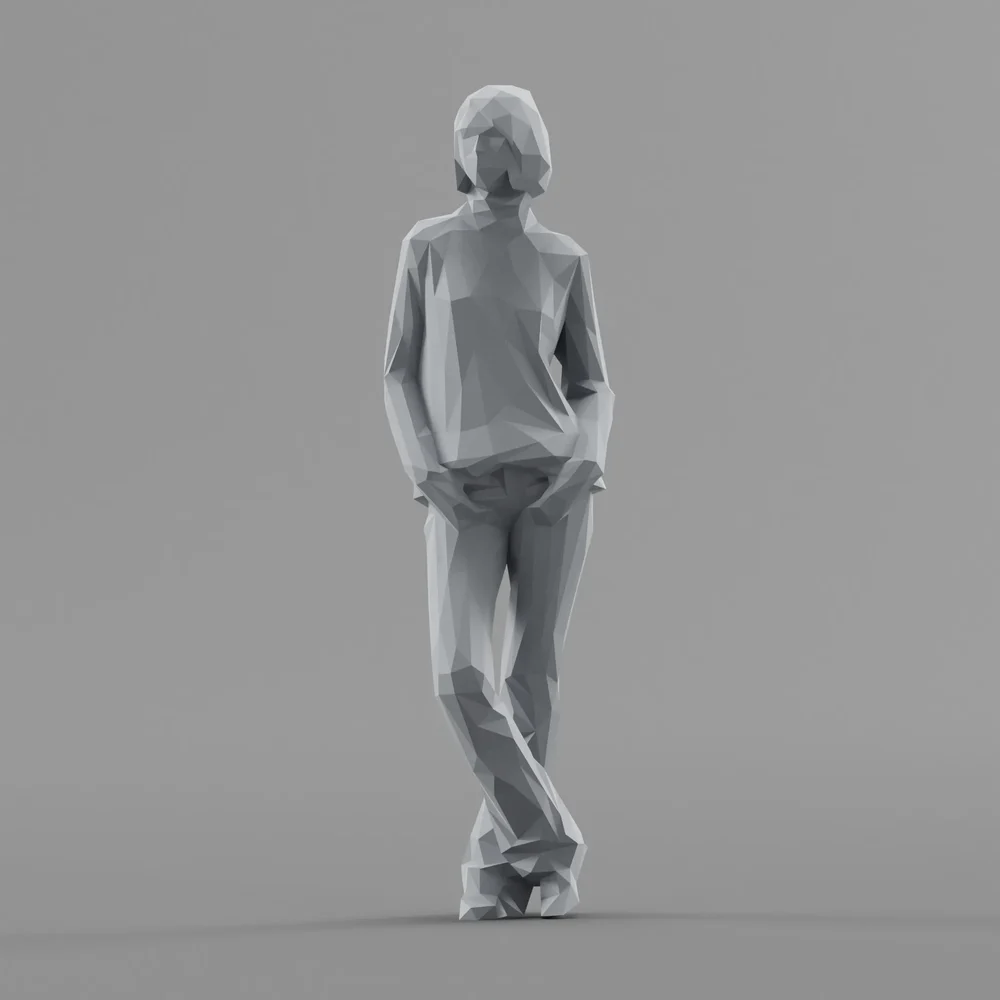 Lowpoly Female Standing