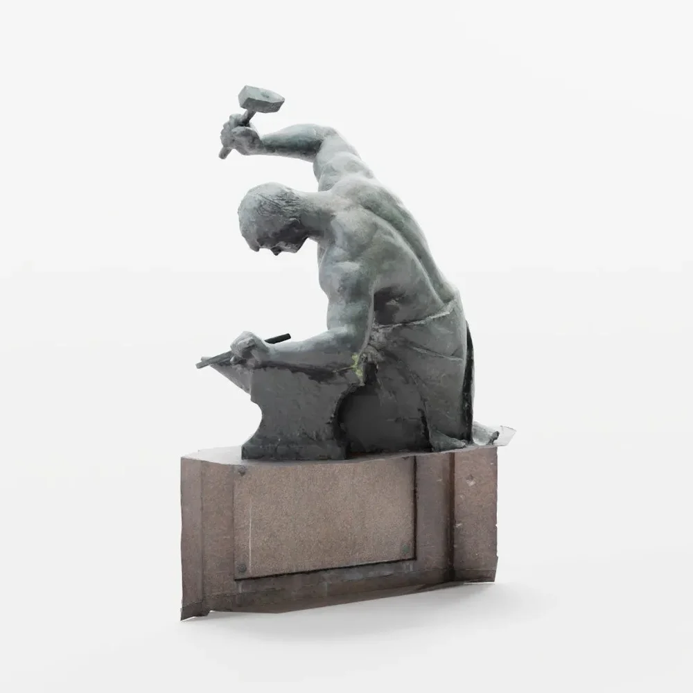Backsmith Strong Man Statue