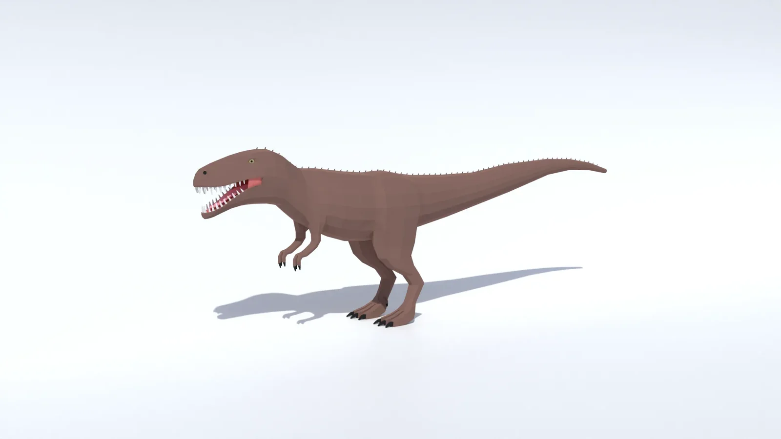 Low Poly Torvosaurus Dinosaur