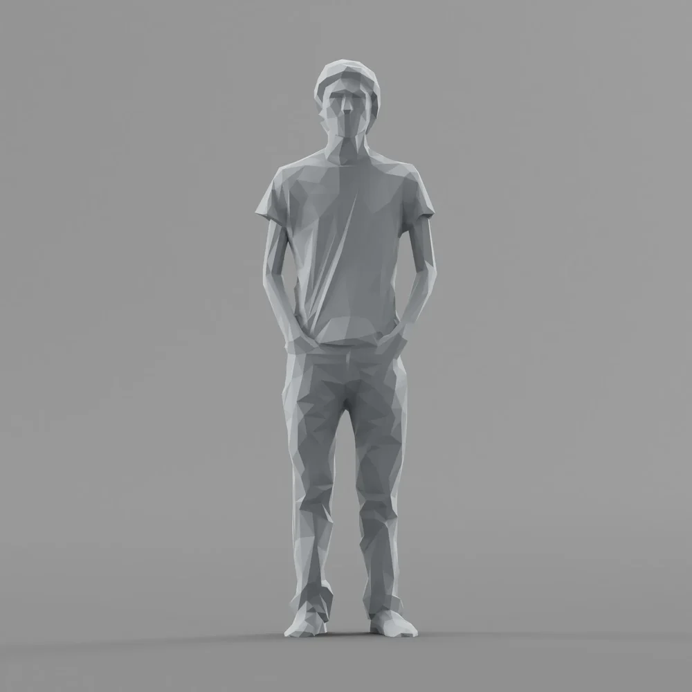 Lowpoly Male Standing