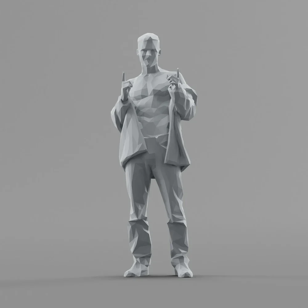 Lowpoly Male Standing
