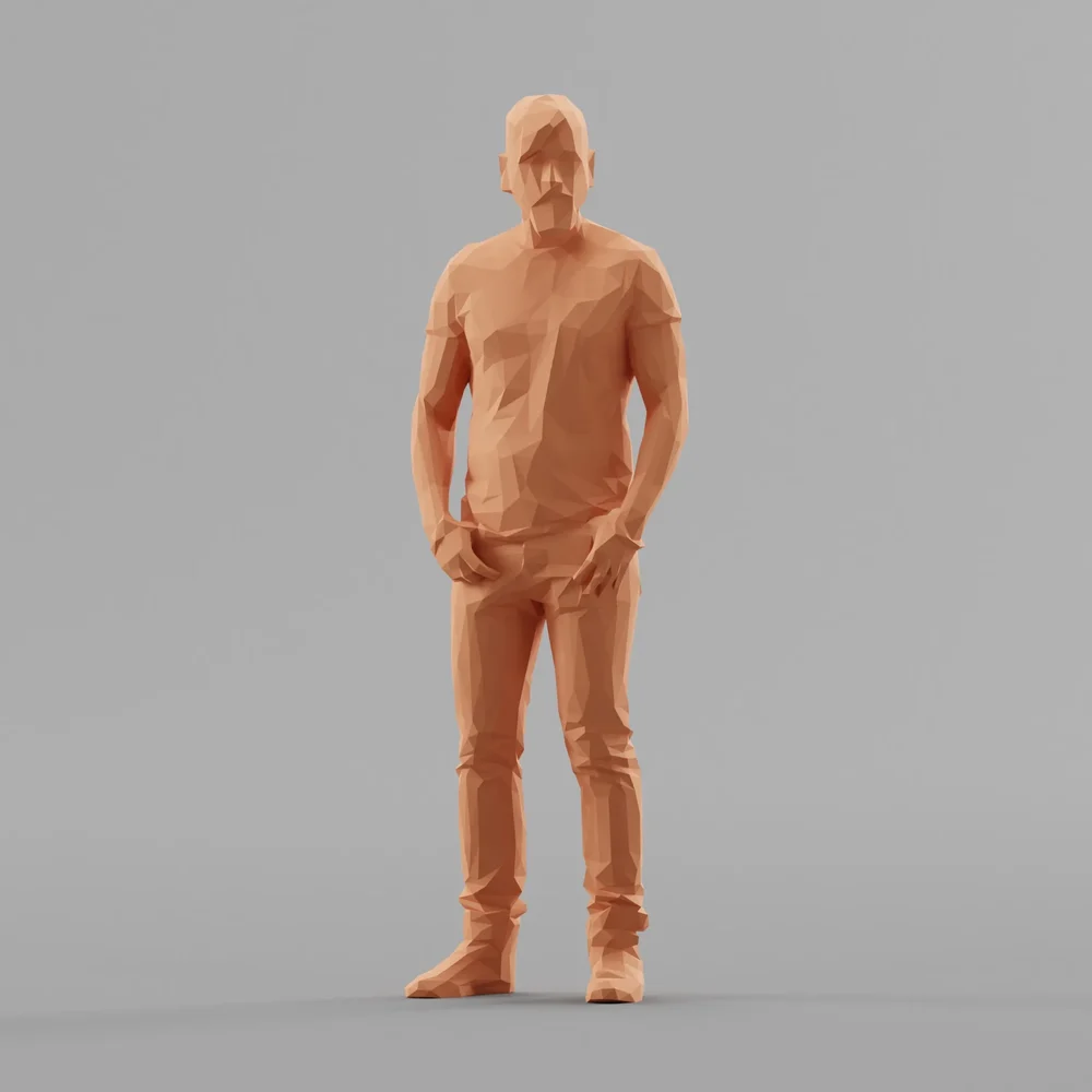 Lowpoly Male Standing