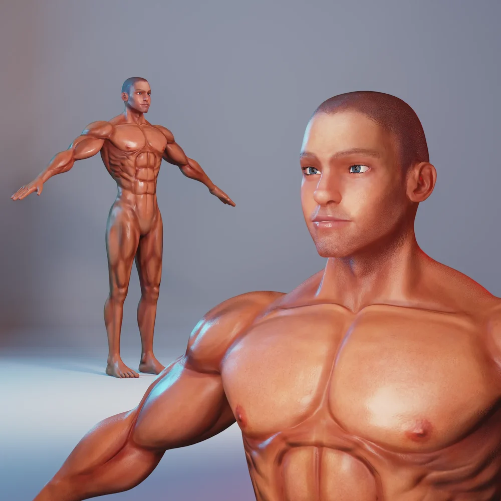 Strong Male Body Base
