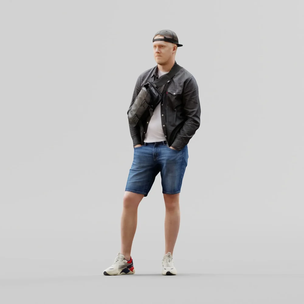 Guy In Casual Outfit