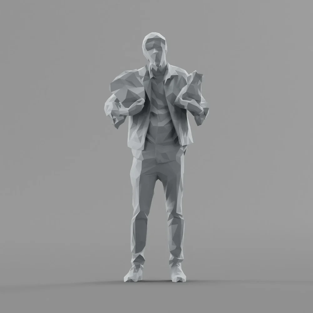 Lowpoly Male Standing