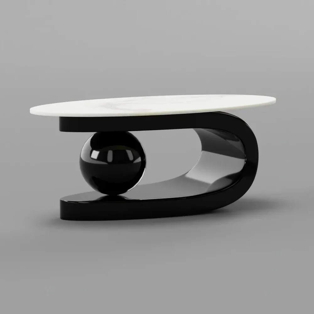 Athena Center Table Black Steel