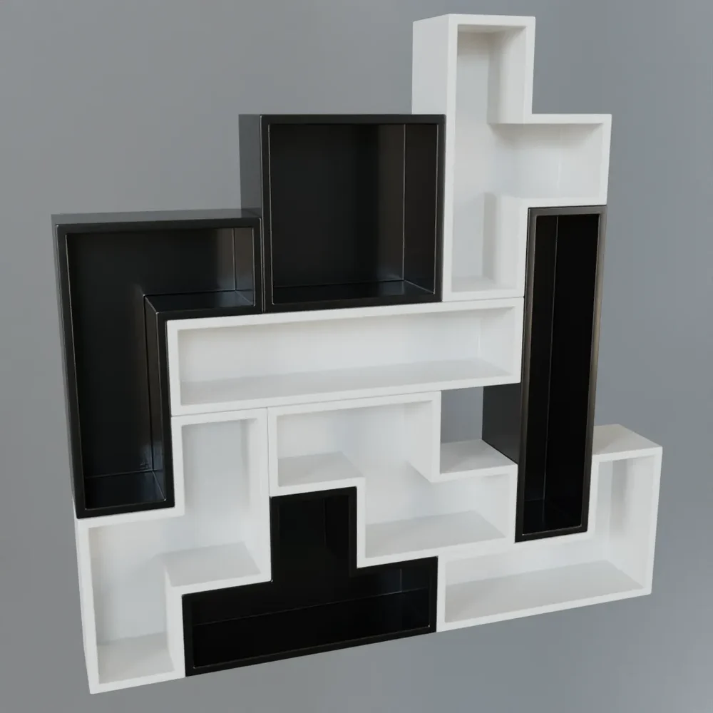 Modern Tetris Shelf