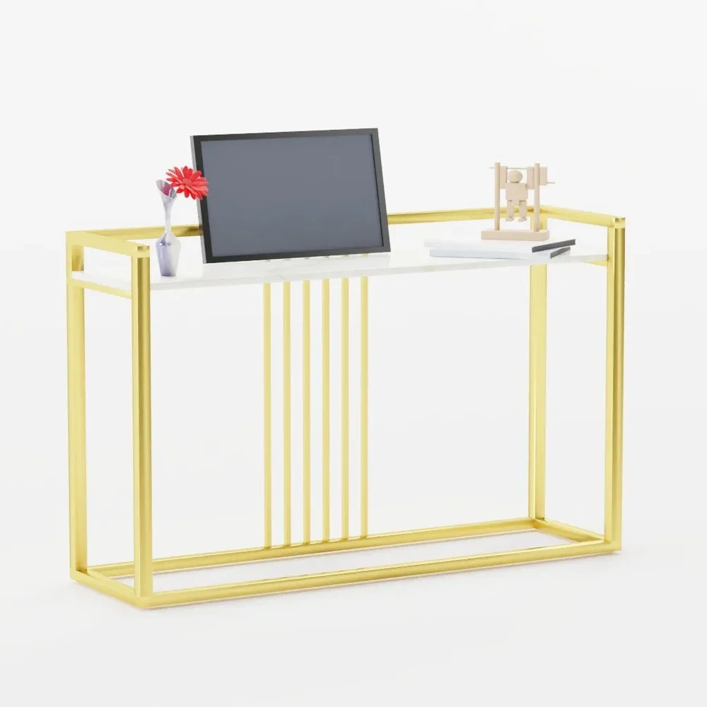 Modern Console Table In Sleek Golden