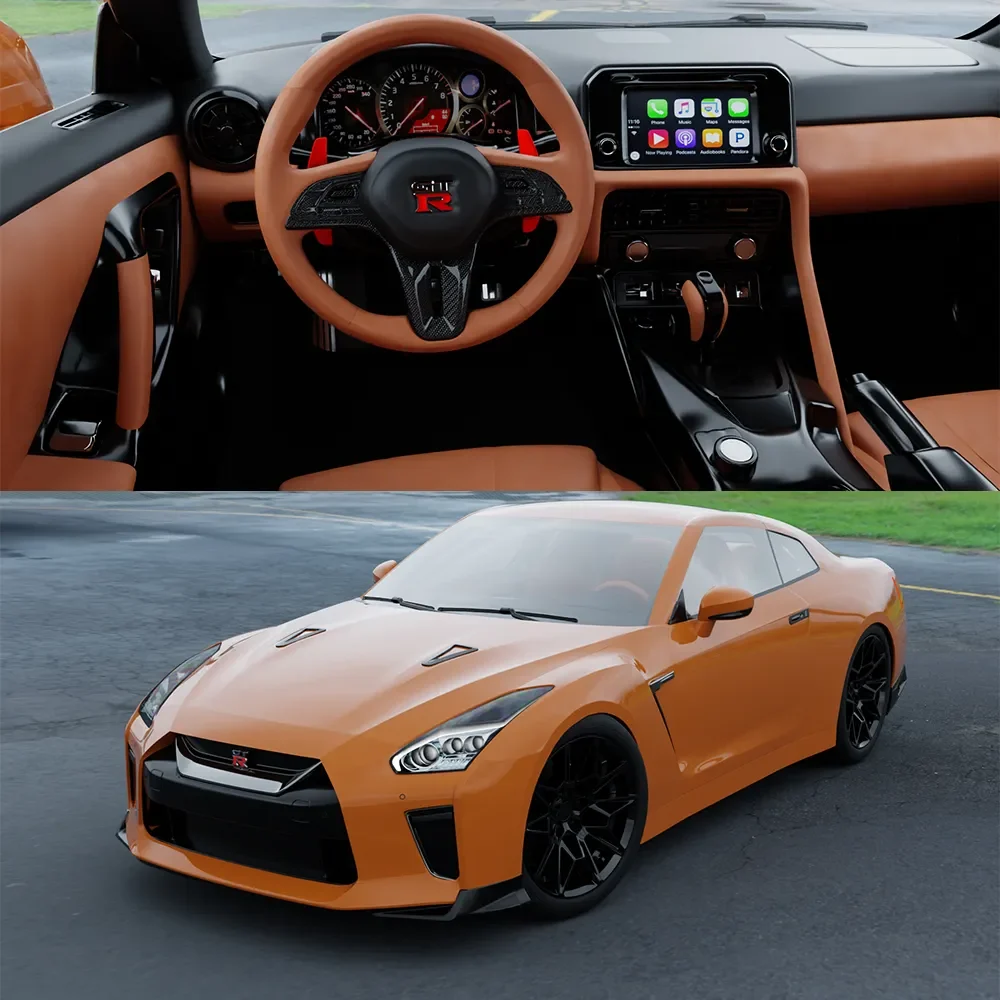 Nissan Gtr(Rigged)