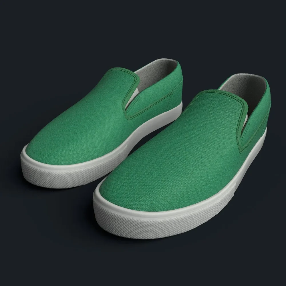 Green Slip-On Sneaker