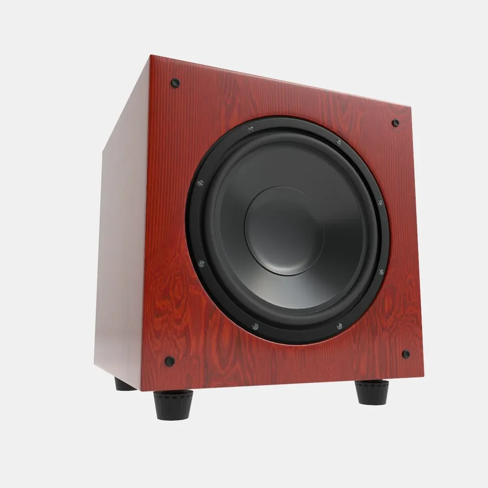 Hi-Fi Subwoofer Red Wood