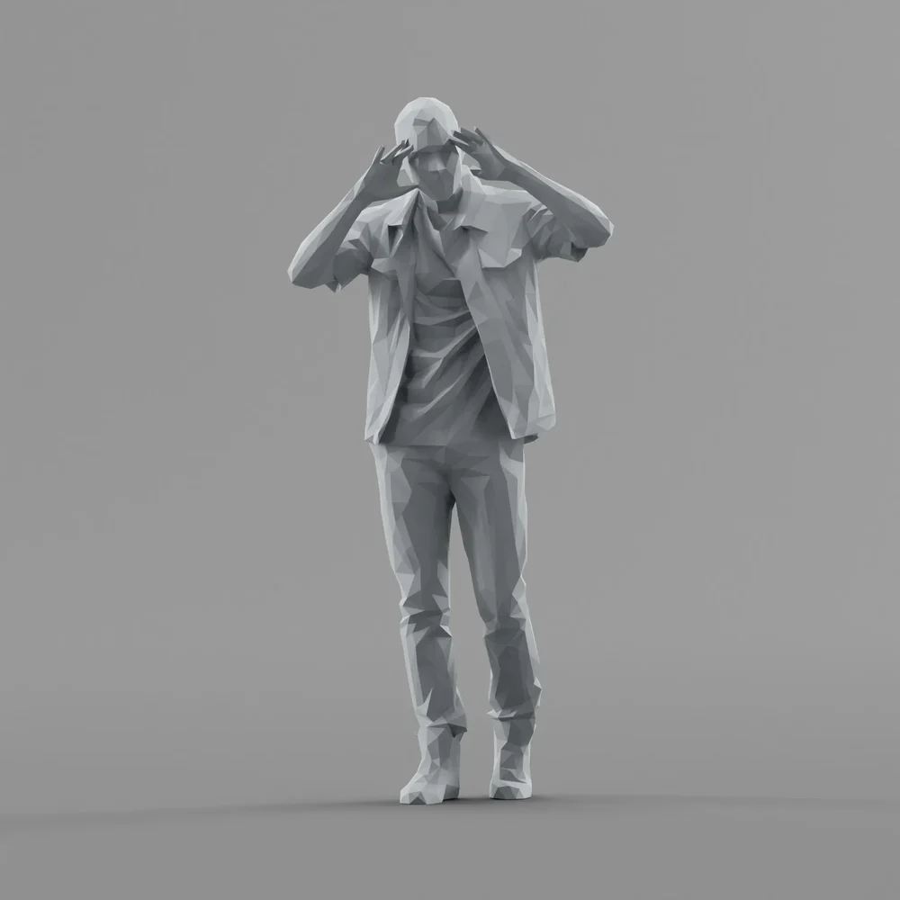 Lowpoly Male Walking