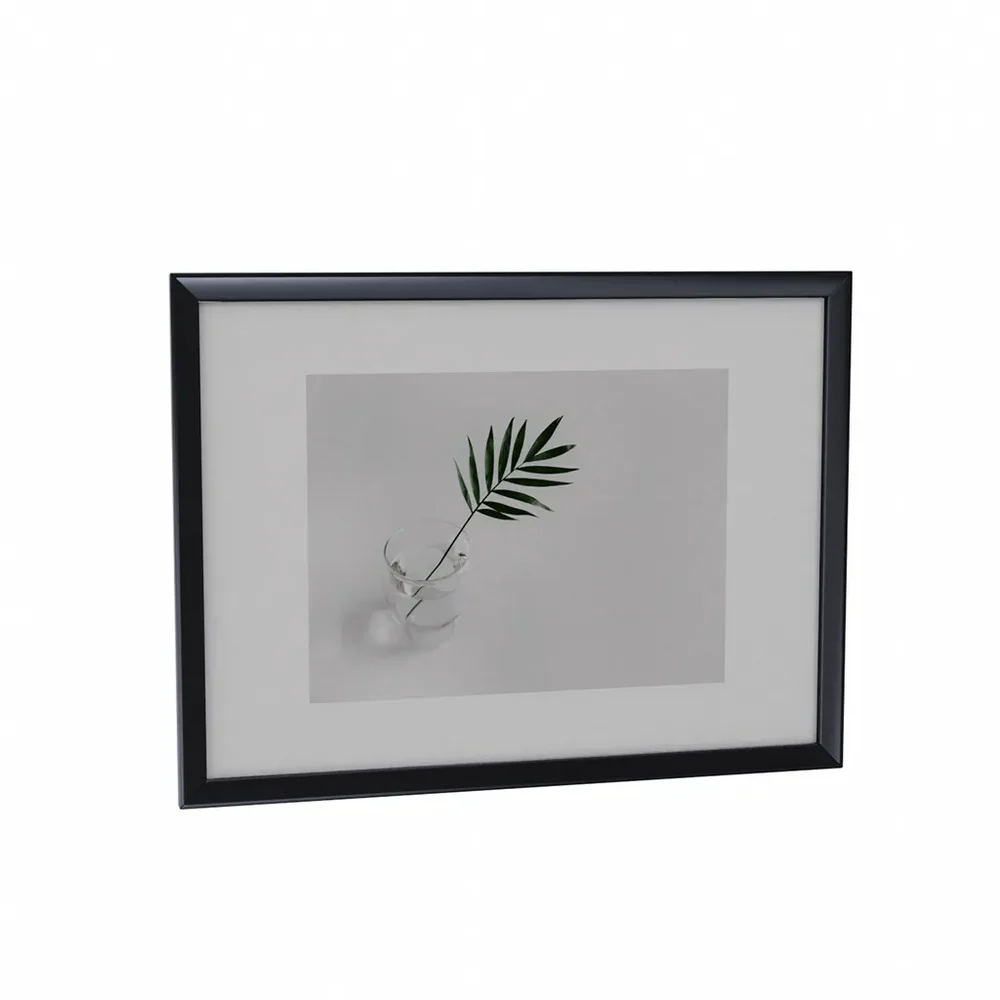 Wall Picture Leaf In Glass