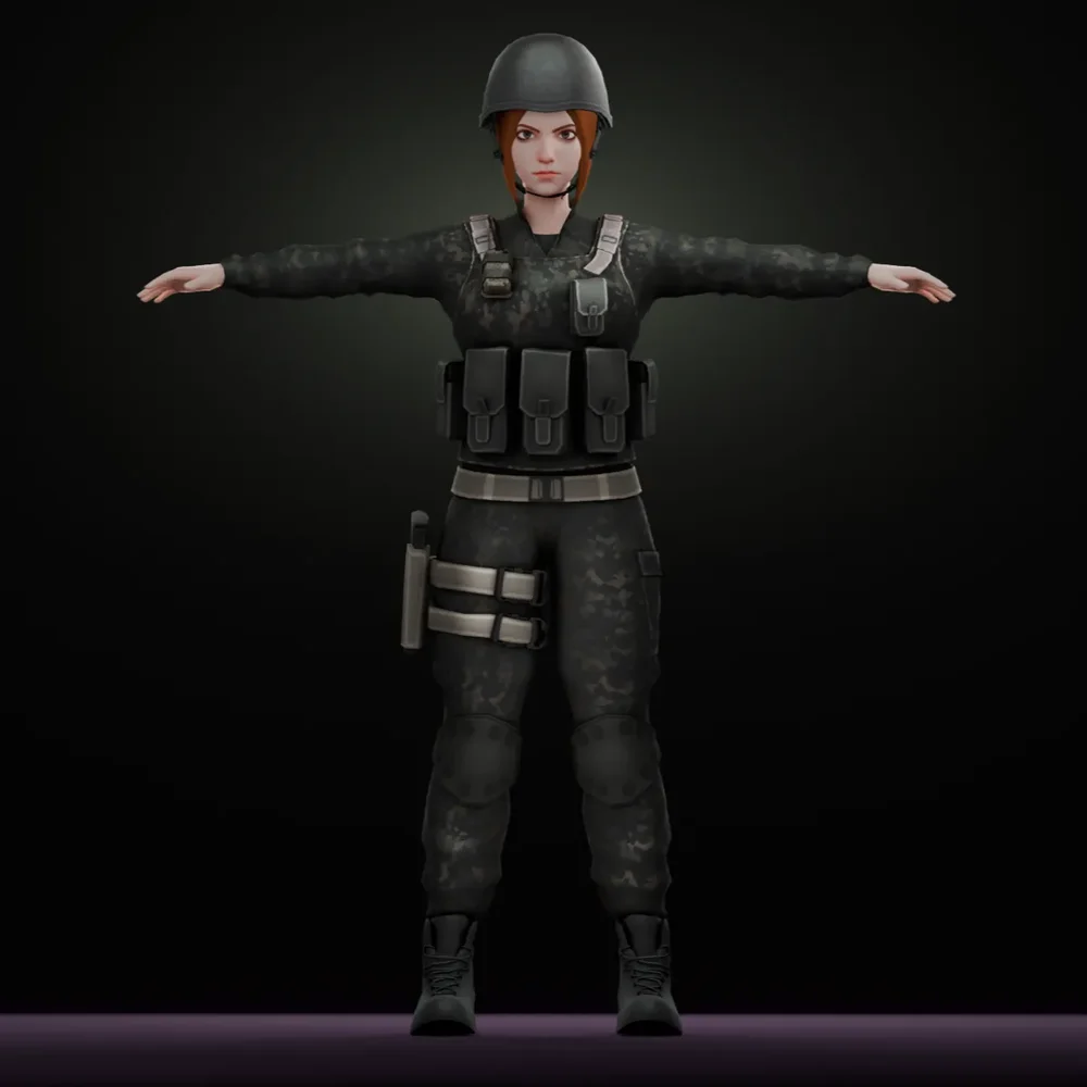 Female Tactical Soldier