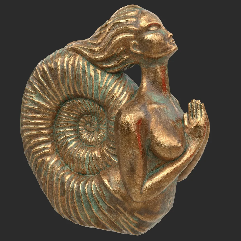 Siren Bronze Statue