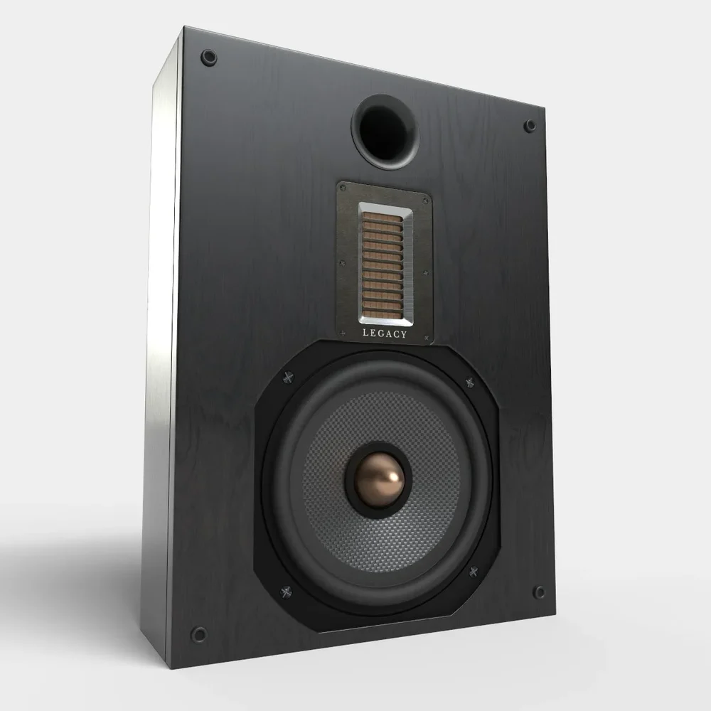 Wallmount Hi-Fi Speakers Black Wood