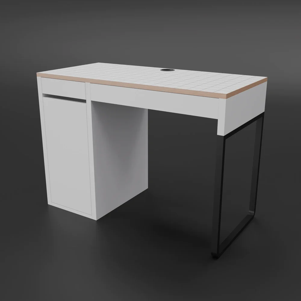 Modern White Wooden Desk