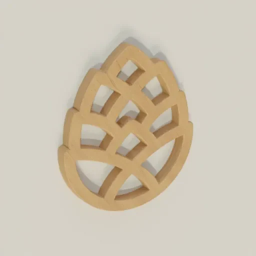 Pine-Cone Wall Decor 13 X 15 X 1