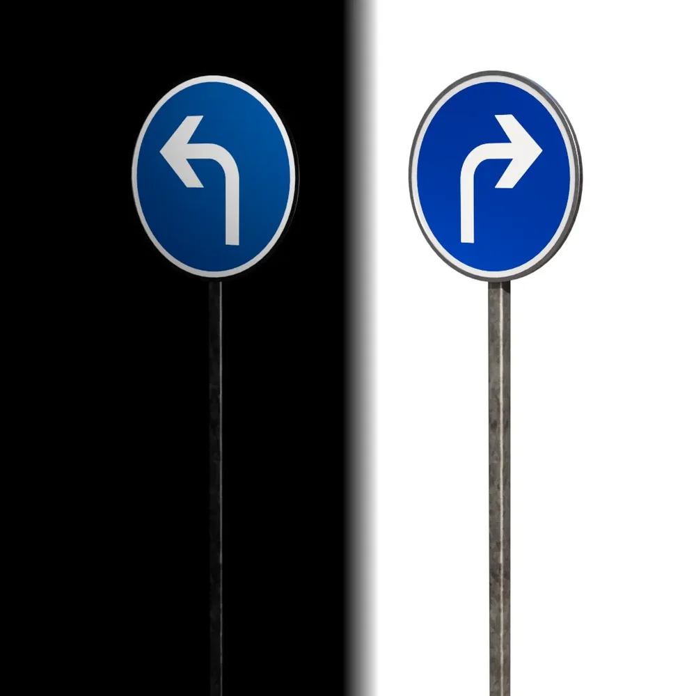 Road Sign Direction French Std (B21c)