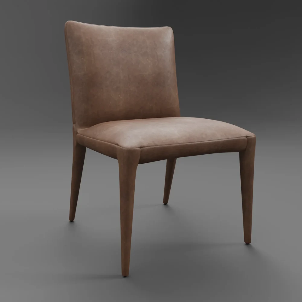 The Cara Leather Dining Chair