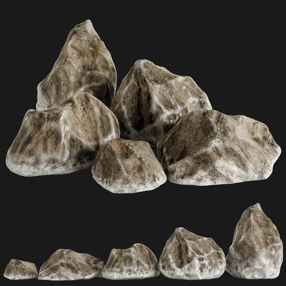 Game-Ready Weathered Rock Pack