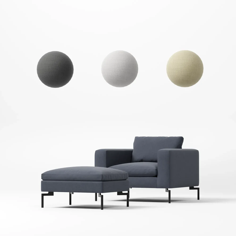 New Standard Lounge Chair With Ottoman