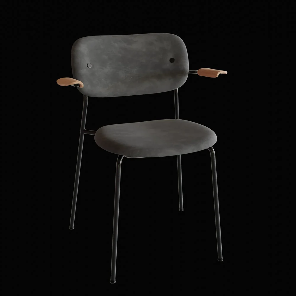 Co Dining Chair - Fully Upholstered Black