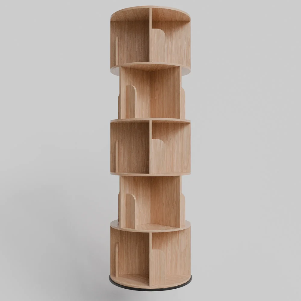 Modular Cylindrical Bookshelf