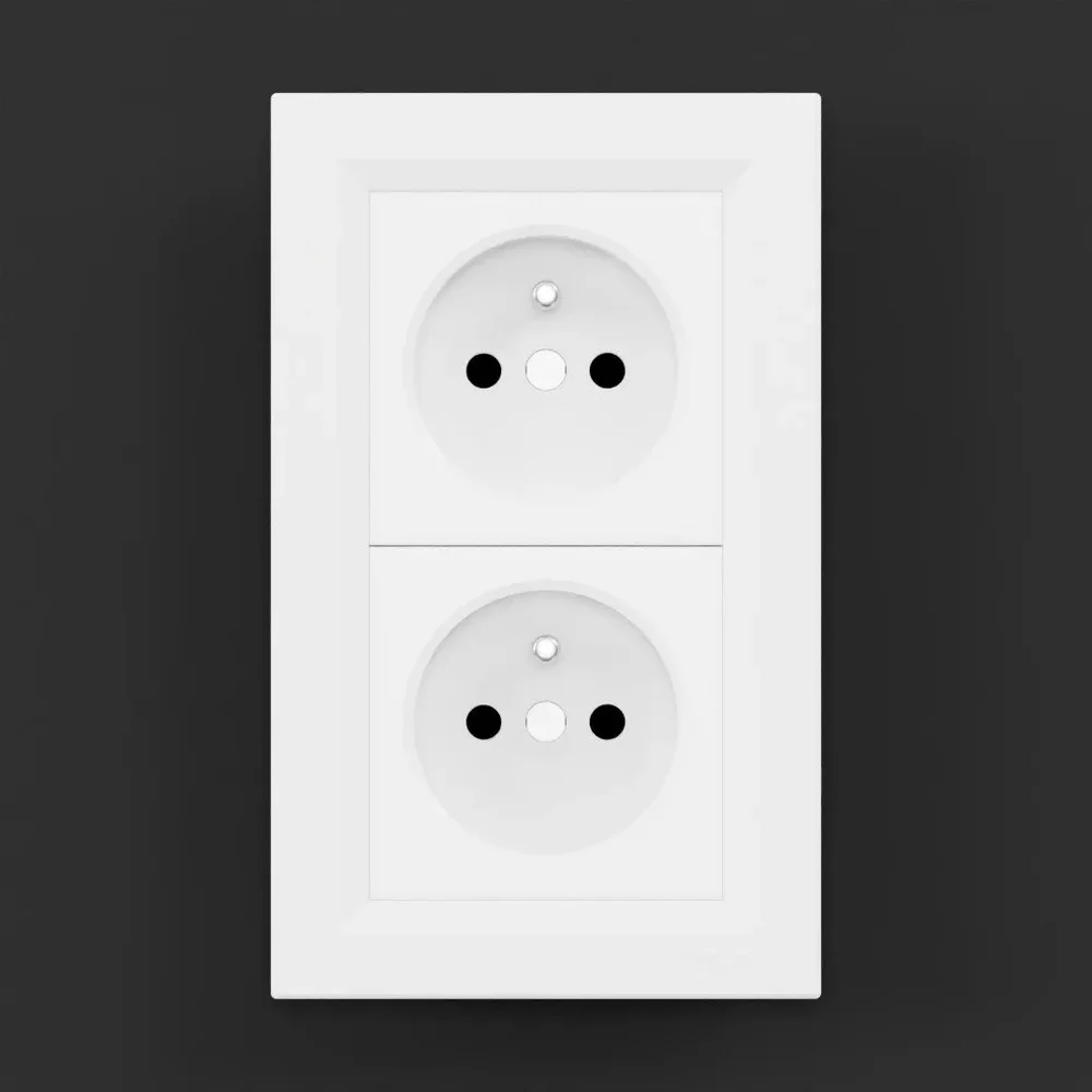 Wall Socket Schneider Asfora Double