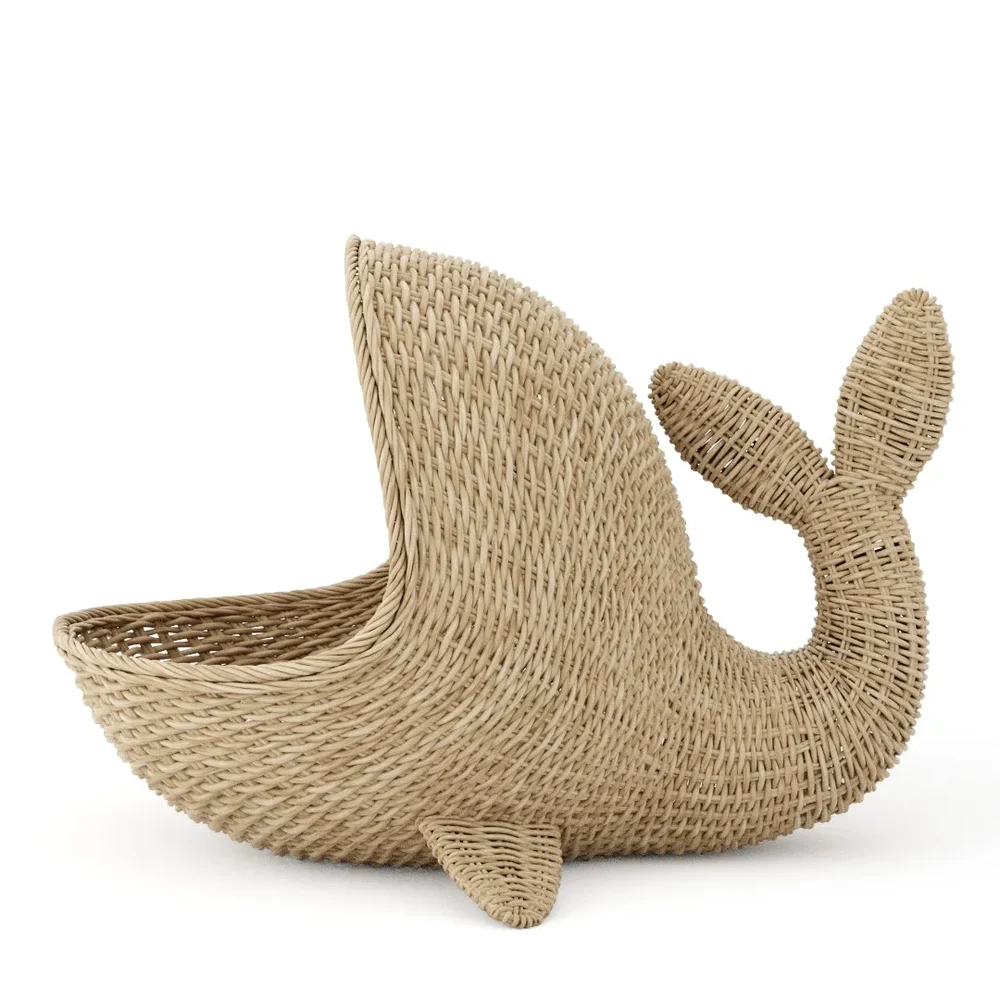 Wicker Basket Whale