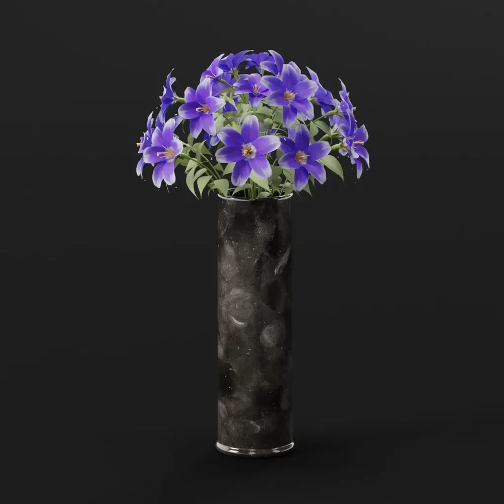Blue Star Flower Arrangement