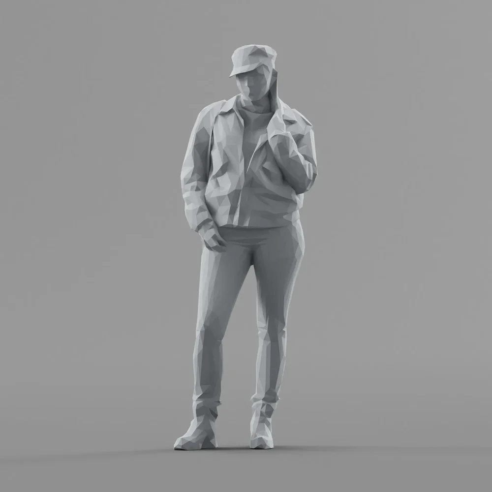 Lowpoly Female Standing