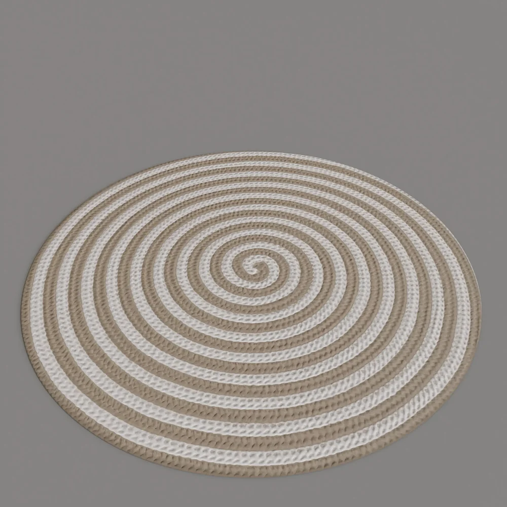 Spiral Braided Round Carpet