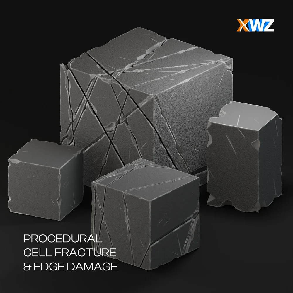 Procedural Cell Fracture & Edge Damage