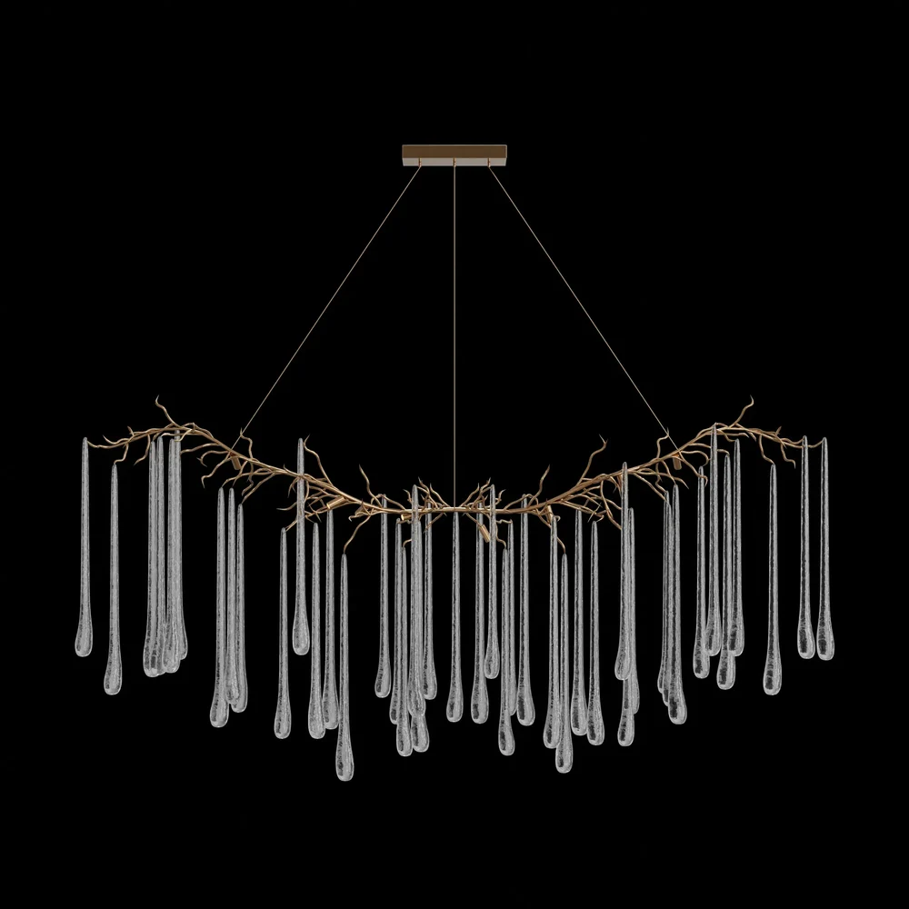 Teardrop Linear Chandelier
