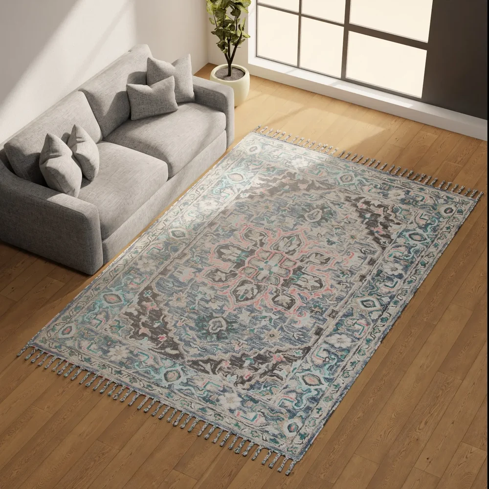 Medallion Fringe Rug