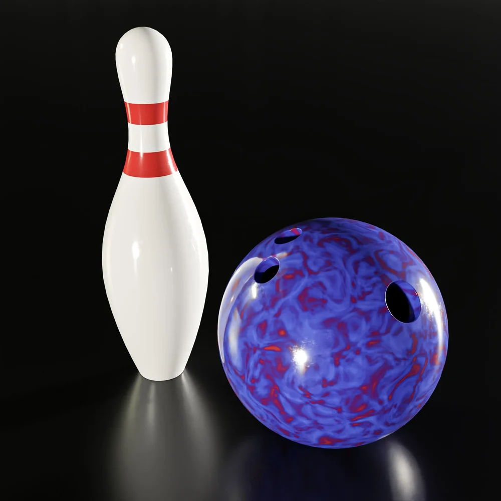 Bowling Ball And Pin