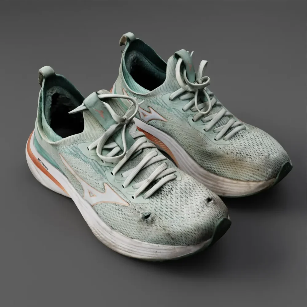 Used Green Sneakers
