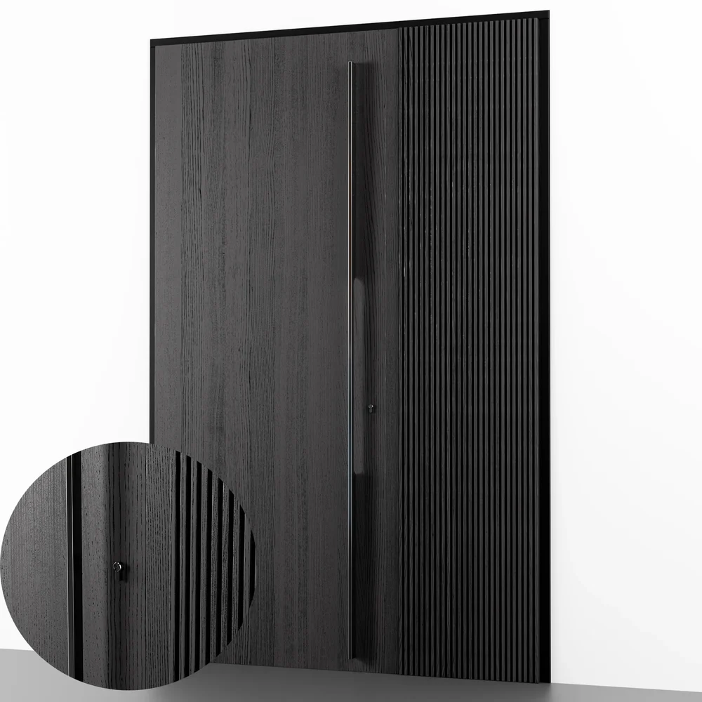 Black Modern Entrance Door
