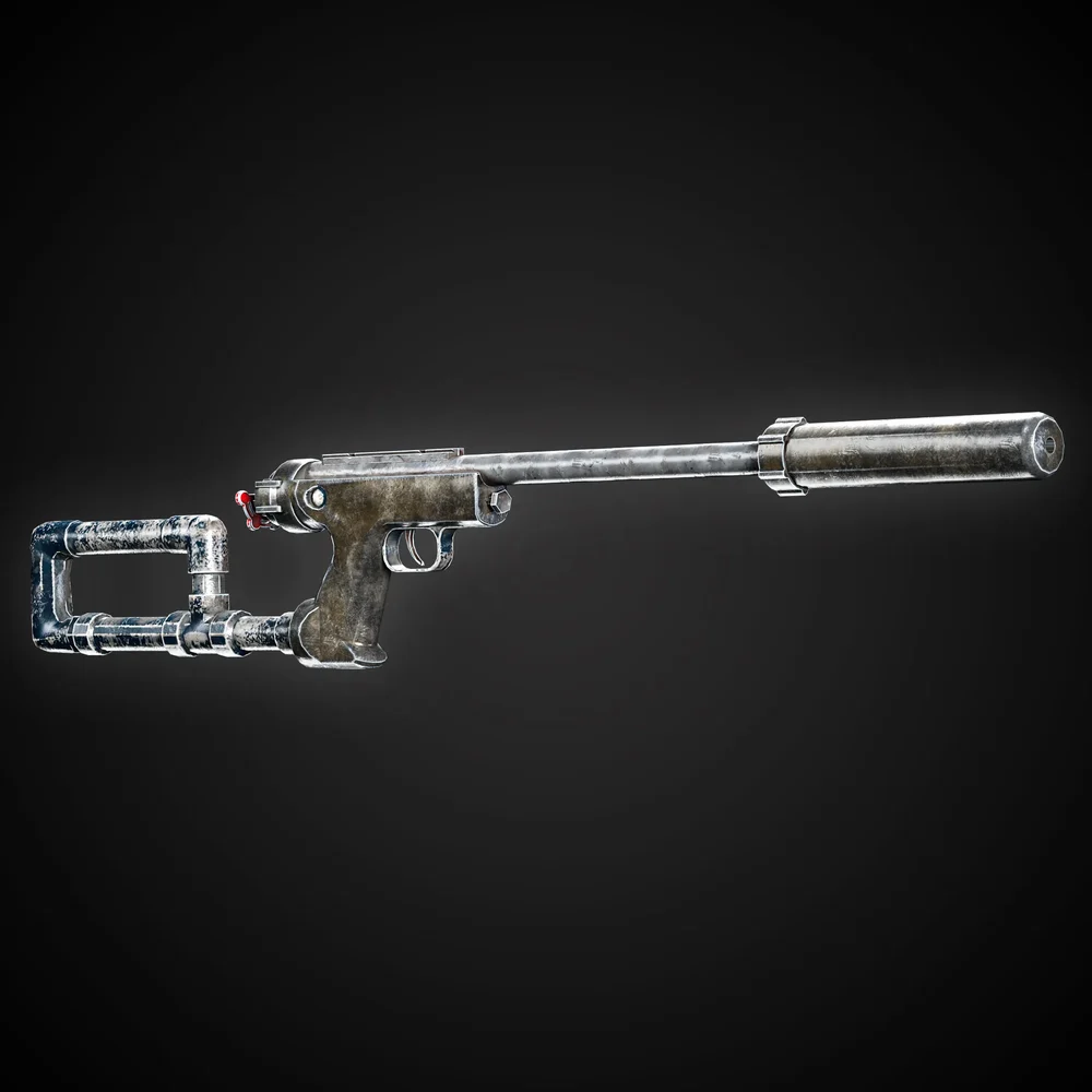 Apocalyptic Game-Ready Guns + 4k Textures | Blenderkit Series