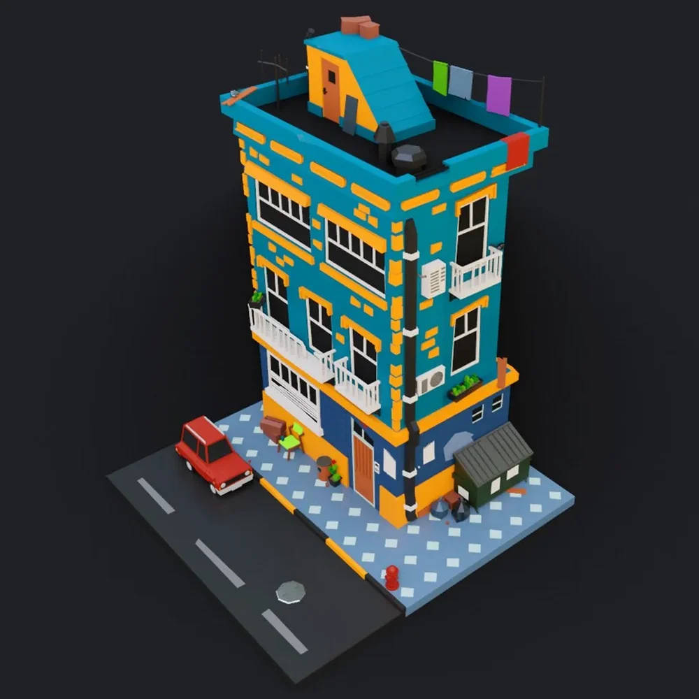 Lowpoly Apartement